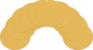 HAZET Ersatz-Schleifpads, Korn 320, d=50 mm - 9033-5-02/10