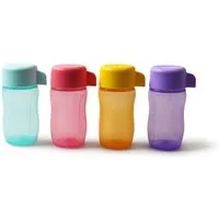 TUPPERWARE Trinkflasche Eco 90 ml lila + rosa + orange + blau Vitamin Shot