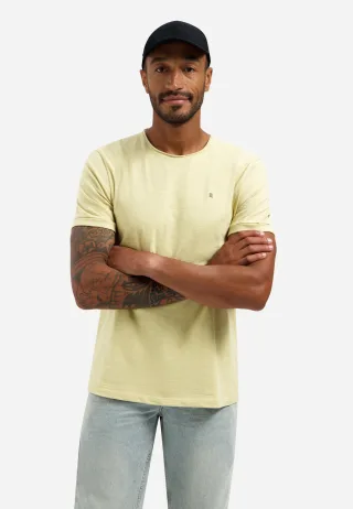 No Excess - T-Shirt Crewneck Slub yellow - Gr. - XL