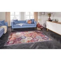 ELLE DECORATION Teppich Kashmir Ghom, rechteckig, Höhe: 5 mm, Orientalisch, Läufer, Kurzflor, Vintage, Wohnzimmer, Schlafzimmer