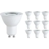 SEBSON LED-Leuchtmittel LED Lampe GU10 Energieeffizienz A warmweiß 2,5W 450lm 230V - 10er Set, GU10, 10 St., Warmweiß, Einbaustrahler 230V