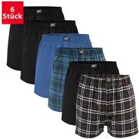 MT Boxershorts Herren Web Boxershorts (6er Pack) aus Baumwolle Webboxer Shorts
