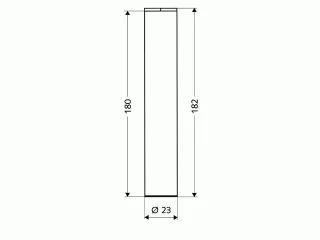 Schell Eckventil Designblende Baulänge 180mm 3/8" chrom 230630699