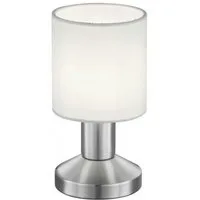TRIO Leuchten LED Tischleuchte, Dimmfunktion, LED wechselbar, Warmweiß, kleine Nachttisch-lampe Touch dimmbar für Fensterbank, Höhe 18cm