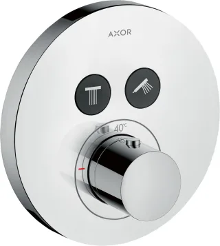 Hansgrohe Thermostat Unterputz Axor ShowerSelect Fertigset 2 Verbraucher rund chrom, 36723000 , 3672 36723000
