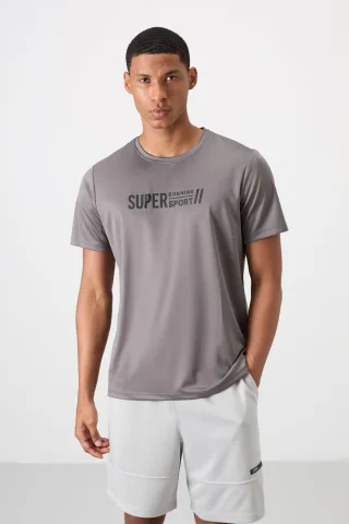 Herren Bedrucktes Rundhals T-Shirt