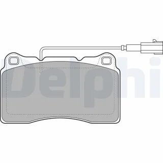Delphi Bremsbel?ge vorne Alfa Romeo Lancia Mitsubishi