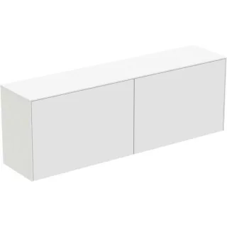 Ideal Standard Waschtisch-Unterschrank T4331Y1 ohne Ausschnitt, 2 Auszüge, 160 x 37 x 55 cm, Weiß matt lackiert