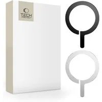 TECH PROTECT MagSafe-Ring Metallring Magnetadapter Smartphone-Adapter, MagSafe-kompatibel, magnetisch, 3M-Klebeband, 2 Stück