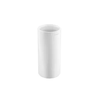Cosmic Black and White Stand-Zahnbürstenhalter 6,2x6,2x14 cm, weiss matt, 2516553 WJC238A0053065