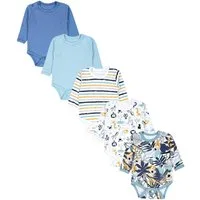 TupTam Langarmbody TupTam Jungen Baby Body Langarm Unifarben 5er Pack
