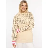 Zwillingsherz Hoodie "Kleine Anker" bedruckt, Rippenbündchen, Kapuze mit Kordelzug, Kängurutasche