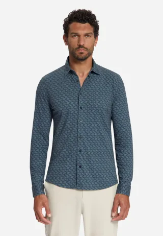 No Excess - Shirt Jersey Allover Printed Dark Night - Gr. - M