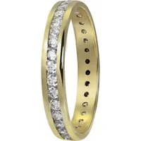 GoldDream Goldring GoldDream Gold Ring Gr.56 weiß (Fingerring), Damen Ring Zirkonia aus 333 Gelbgold - 8 Karat, Farbe: gold, weiß