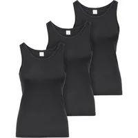 Ladeheid Unterhemd Trägertop Damen Baumwolle Set 3 Stück LA40-262 (Set, 3er-Pack)