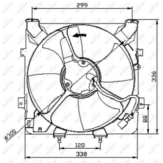 NRF K?hlerl?fter Honda Civic 5 6 47041