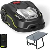 SUNTEK Rasenmähroboter Pure Vision Mähroboter ohne Begrenzungskabel mit Garage, bis 250 m² Rasenfläche, (1-St), 250, App, 35% Steigung