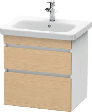 Duravit DuraStyle Waschtischunterbau wandhängend Natur Eiche & Weiß Matt 580x448x610 mm - DS64800301 DS648003018