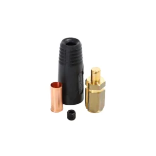 ELMAG Schweißkabel-Stecker, schwarz schwarz - 56324