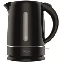 ADLER EUROPE Wasserkocher AD 1385b, 1,7 l, 2200 W, Kalkfilter, Edelstahl-Heizelement und automatische Abschaltung