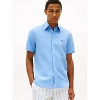 Tommy Hilfiger Kurzarmhemd LINEN BLEND SOLID