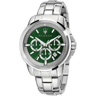 Maserati R8873621017 Successo Chronograph Herrenuhr mit grünem Zifferblatt