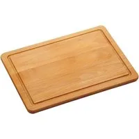 KESPER® Schneidebrett Schneidebrett Buche 29 x 19,5 cm Servierbrett mit Saftrille, (1-St)