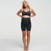cfab (creamy fabrics) Umstandsleggings Seamless Umstandsshorts mit hohem Bund-Anthrazit-XL (1-tlg)