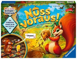 Ravensburger Kinderspiele 21464 - Nuss voraus! - Such- und Findespiel für Kinder ab 4 Jahren