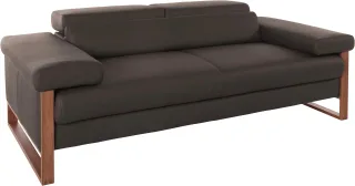W.SCHILLIG 2-Sitzer "finn" German Design Award 2016, Fußgestell Nussbaum natur, Breite 210 cm