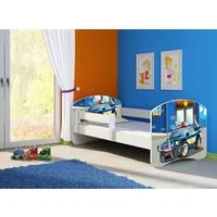 Clamaro Kinderbett (Kinderbett, Babybett 70x140, 80x160, 80x180cm Juniorbett, Kind, Motiv, Schublade CLAMARO)