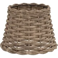vidaXL Lampenschirm Lampenschirm Braun Ø20x15 cm Korbweide