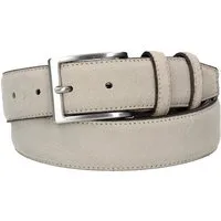 Leder Bazlen Ledergürtel Herren-, Anzugsgürtel 35mm Nappa abgenäht in Sand, Natur aus Leder
