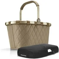 REISENTHEL® Einkaufskorb carrybag mit cover, Einkaufskorb Picknickkorb inklusive Abdeckung