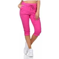 OriginalYou Caprihose Damen Sommerhose 7/8 Chinoshorts in Knitteroptik mit elastischem Bund moderne Knitteroptik, erhältlich in den Größe 36 bis 48