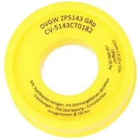 Ulith Gewindedichtband Gewindedichtband Teflonband GRp, 12 m für Heizung, Trinkwasser DVGW