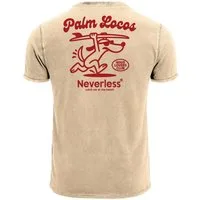 Neverless Print-Shirt Herren Vintage T-Shirt Backprint Printshirt Surfing Design Aufdruck mit Print