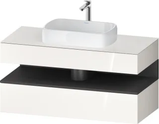 Duravit Qatego Konsolenwaschtischunterbau wandhängend Weiß Hochglanz 1200x550x600 mm - QA47320492200 QA4732049220010
