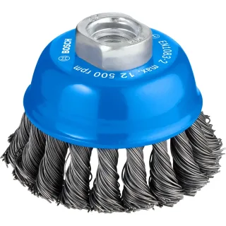 Bosch PRO Topfbürste, Stahl, gezopfter Draht, M14 - 1608622029