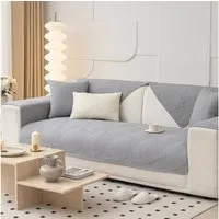 TUWENA Sofahusse Sofa überzug Waschbar, Weiche Sofabezug 1 2 3 Sitzer, Anti-Rutsch