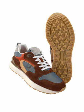 Mey & Edlich Herren Weltverschönerer-Sneaker Braun Obermaterial: 50 % Leder, 50 % Textil