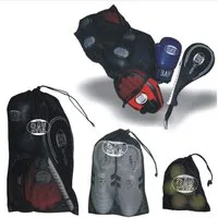 BAY-Sports Big Bag Mesh Bag Kordelzug Netzbeutel Turnbeutel Sport Schuhtasche Wäschesack, 3 Größen praktische Aufbewahrung luftdurchlässig Netzgewebe Kordelzug