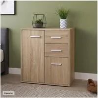 HTI-Living Sideboard Kommode mit 2 Schubladen Nina Sonoma (Stück, 1 St., 1 Kommode), Anrichte Sideboard Schrank