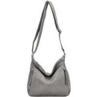 ITALYSHOP24 Schultertasche Damen Tasche Shopper Crossbody Handtasche Umhängetasche Beuteltasche, CrossOver Damentasche Hobo Bag Henkeltasche Reisetasche Leder Optik