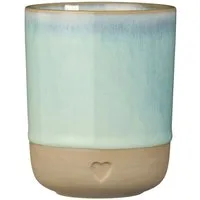 Ib Laursen Becher Farbauswahl - Ib Laursen Becher Tasse Steingut mit Herz 190ml 2467, Steingut
