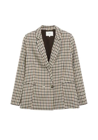 s.Oliver - Indoor-Blazer beige/mehrfarbig - Gr. - 36