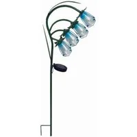 Luxform LED Gartenleuchte Luxform Solar Gartenleuchte Snowdrop Blütenlampe Outdoor, LED fest integriert