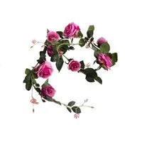 Kunstblume Rosengirlande Dijon Rose, Botanic-Haus, Höhe 10 cm