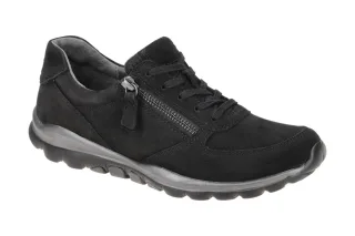 Gabor 06.968.47 ROLLINGSOFT Damen Sneaker Schwarz - Sportliche Halbschuhe