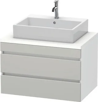 Duravit DuraStyle Konsolenwaschtischunterbau wandhängend Betongrau & Weiß Matt 800x548x512 mm - DS53 DS531700718